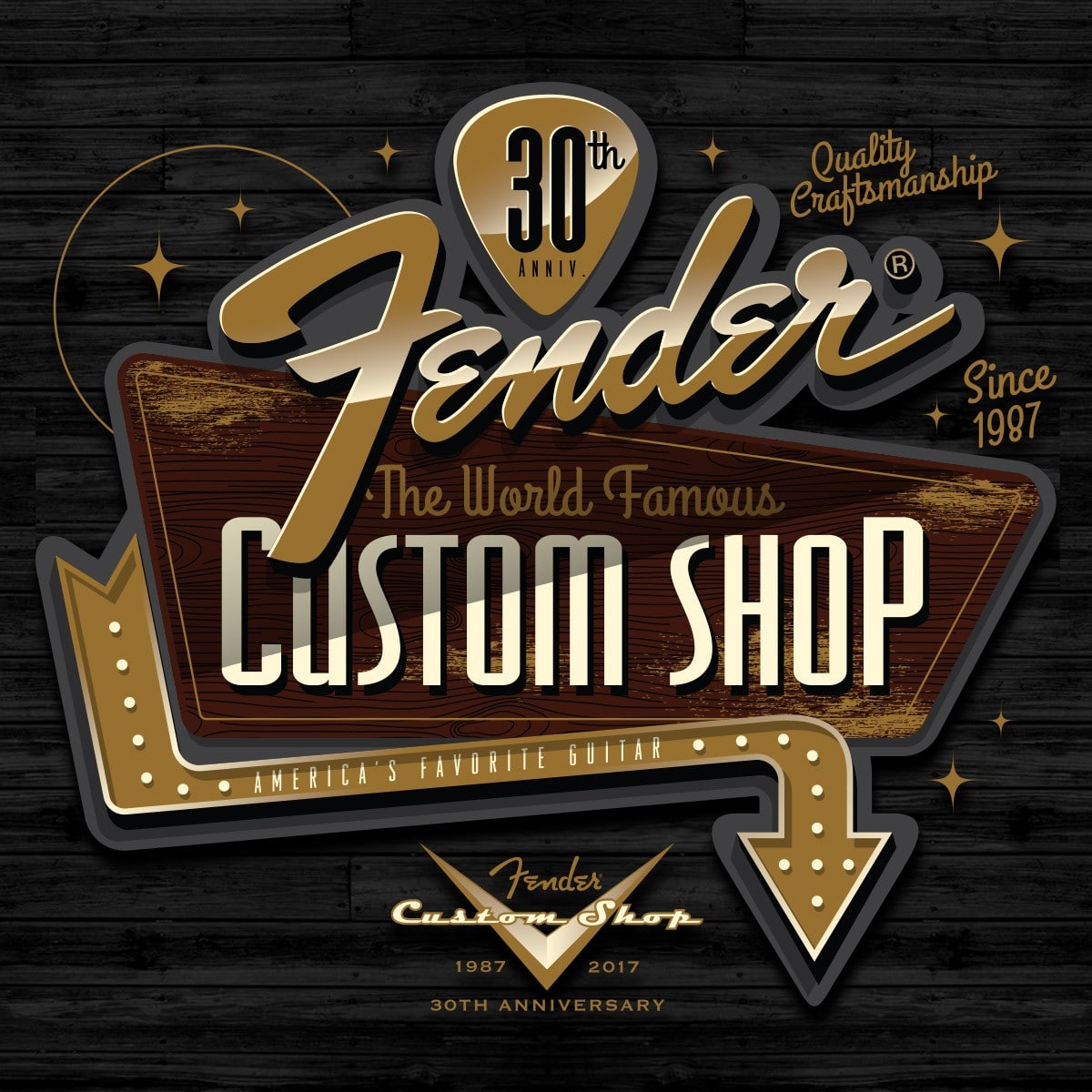 Collaboration design for Fender x To Die For. Design was for Fender's Custom Shop tees worn at NAMM