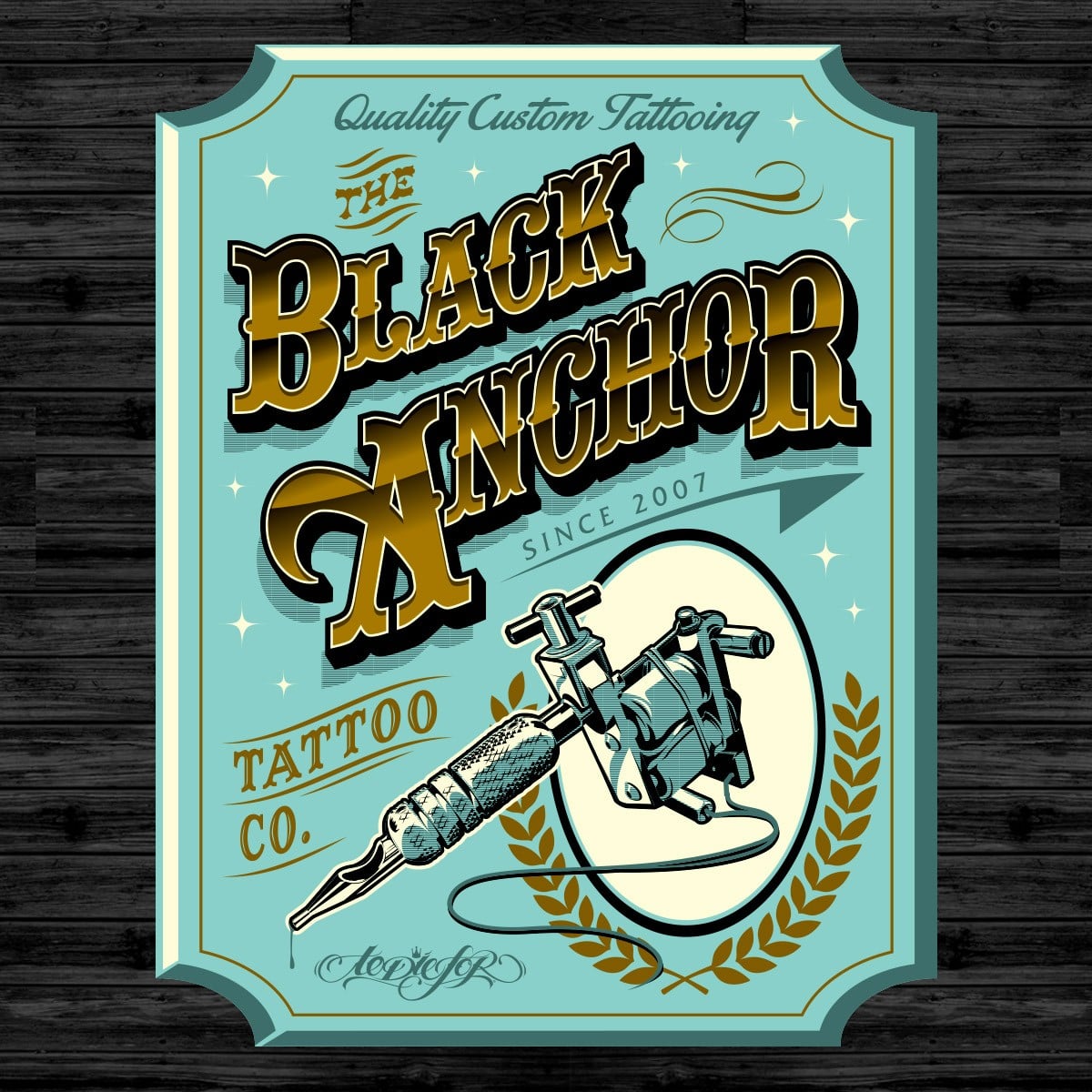 Collaboration shirt design for To Die For x Black Anchor Collective